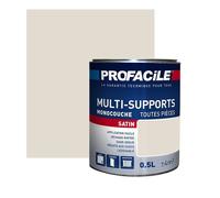 Peinture intérieure multi-supports, satin, murs, plafonds, boiseries, radiateurs, sans odeur 0.5 litre Beige sable
