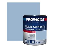 Peinture intérieure multi-supports, satin, murs, plafonds, boiseries, radiateurs, sans odeur 0.5 litre Bleu vintage / matelot