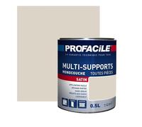 Peinture intérieure multi-supports, satin, murs, plafonds, boiseries, radiateurs, sans odeur 0.5 litre Coton