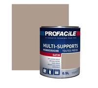 Peinture intérieure multi-supports, satin, murs, plafonds, boiseries, radiateurs, sans odeur 0.5 litre Praline