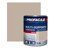Peinture intérieure multi-supports, satin, murs, plafonds, boiseries, radiateurs, sans odeur 0.5 litre Seigle