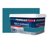 Peinture intérieure multi-supports, satin, murs, plafonds, boiseries, radiateurs, sans odeur 2.5 litres Bleu Paon / Phare