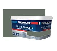 Peinture intérieure multi-supports, satin, murs, plafonds, boiseries, radiateurs, sans odeur 2.5 litres Kaki
