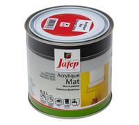 Peinture Acrylique Finition Mate 0,5L - Couleur Rouge Cerise - Surface entre 6 et 7 m² - Multi Supports - Sèche Rapidement - Peinture Murale - Utilisation Intérieur et Extérieur - Jafep