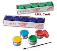 Peinture Jovi Boîte 5 pots 35 ml Bleu cyan Bleu G