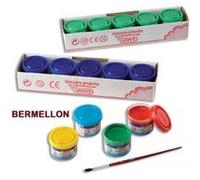 Jovi Peinture gouache liquide – Boîte 5 pots x 35 ml, lavable, ingrédients naturels – Vermillon
