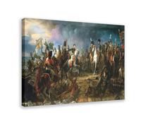 Peinture La Bataille d'Austerlitz - Napoléon Bonaparte par François Gérard - Impression sur toile pour maison, école, bureau 61 x 91,4 cm (60 cm)