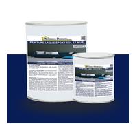 Peinture laque époxy sol et mur Kit de 1 Kg Bleu Marine RAL 5022