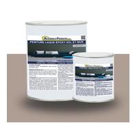 Peinture laque époxy sol et mur Kit de 1 Kg Taupe RAL 1019