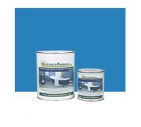 Peinture Laque Epoxy Ultra brillante Salle de Bain Bleu France - Conditionnement: 1 Kg - Couleur: Bleu France