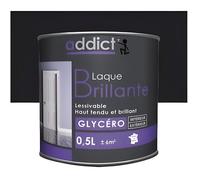 Peinture laque multicouche - Addict - ADD111357 - 0 5 L - Noir - Brillant
