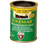 Peinture laque spéciale ferronnerie - AVEL - Tolémail gris mouette - 100 mL - Anti-rouille - Satiné