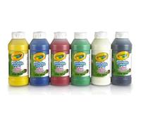 Peinture lavable CRAYOLA - 6 bouteilles de 250 ml - Mixte - A partir de 3 ans