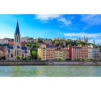 Peinture Lyon Ville Française Été Belle Ville Couleur Parler Peinture Par Numéros Bricolage Unique Toile Peinture À L'Huile Kit Peinture Numérique