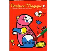 Peinture magique à l'eau : Les animaux de la montagne, avec un pinceau - Dès 3 ans