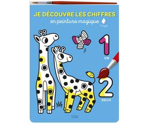 Peinture magique les chiffres - Camille Tisserand - Lito - cartonné - Document jeunesse