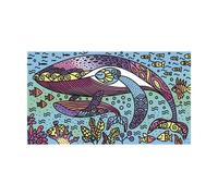 Janod Coffret Peinture Magique Océan – Les Ateliers du Calme, 6 tableaux à colorier, dès 7 ans