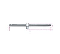 PEINTURE MÂLE 3/4" CON PRISE GLISSANT CHROME ART. 928/42