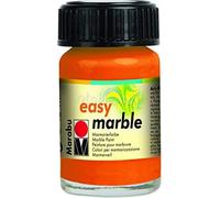 Peinture marbrée Marabu "Easy Marble" orange 15 ml en pot