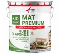 Peinture mat mur et plafond biosourcée - Peinture chambre, salon, pièces à vivre Télégris 4 - RAL 7047 2.5 L (+ ou - 30m² par couche)