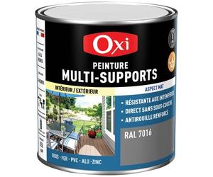 Peinture Mate Multi-supports 0.5 L Top 3+ - Gris Anthracite