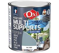 Peinture Mate Multi-supports 0.5 L Top 3+ - Gris Foncé
