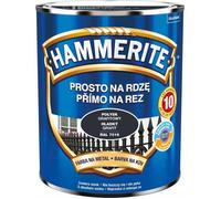 Peinture métal anticorrosion - HAMMERITE - Graphite - Brillant - 0,7 L - Protection 8 ans