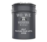Peinture Métal W908 Fer & Acier - Anti-rouille Protection Extérieure 3en1 - Bleu clair 2,5L