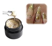 Peinture métallique Gel Vernis À Ongles, Chrome Or Argent Rose Or Miroir Effet, Super Lumineux Dessin Ligne Français Vernis À Ongles