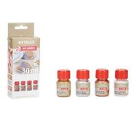 Peinture Métallique - TALENS ART CREATION - Set de 4 - Or, Argent, Cuivre, Nacre - Brillant - Acrylique