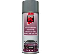 Peinture Métallisée Auto-K - Bombe Aérosol Spray de Peinture Métallisée Auto Moto - Argent Silverstone - 400 ml - Ref. 233110