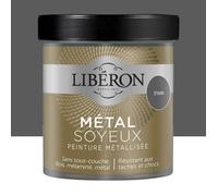 Libéron Peinture décorative Le Métal Soyeux, Etain, 500 ML