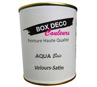 Peinture meuble bois intérieur à base d'acrylique aspect velours-satin Aqua Bois - 750 ml / 9m Teinte Vert Pastel