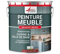 Peinture Meuble Cuisine, Salle de Bain - Résine Epoxy Bi-composant - ARCAPOXY MEUBLE - 1 kg (jusqu'à 12 m² en 2 couches) Rouge Tomate - RAL 3013 - ARCANE INDUSTRIES