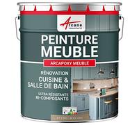 Peinture Meuble Cuisine, Salle de Bain - Résine Epoxy Bi-composant - ARCAPOXY MEUBLE - 2.5 kg (jusqu'à 30 m² en 2 couches) Beige Gris - RAL 1019 - ARCANE INDUSTRIES