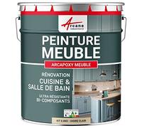 Peinture Meuble Cuisine, Salle de Bain - Résine Epoxy Bi-composant - ARCAPOXY MEUBLE - 2.5 kg (jusqu'à 30 m² en 2 couches) Ivoire Clair - RAL 1015 - ARCANE INDUSTRIES