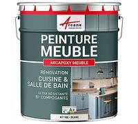 Peinture meuble cuisine & salle de bain - Résine epoxy bi-composant - Peinture pour meuble sans ponçage - ARCAPOXY MEUBLE - 1 kg (jusqu'à 12 m² en 2 couches) Blanc - RAL 9003 - ARCANE INDUSTRIES