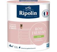 Peinture meuble et objet - Rose Jabadao - Satiné - Ripolin - 0,5L