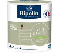 Peinture meuble et objet - Vert gaspesie - Satiné - Ripolin - 0,5L