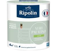 Peinture meuble et objet - Vert palatino - Satiné - Ripolin - 0,5L
