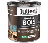 Peinture microporeuse 0,5 L Extérieur Bois Satin - Brun Normandie