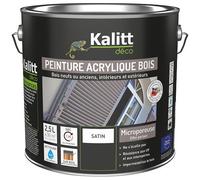 Peinture microporeuse 2,5 L Extérieur Bois Satin - Gris Anthracite