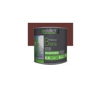 Peinture microporeuse Satinée pour le bois 0,5 L - Rouge basque - ADD111300 - Addict