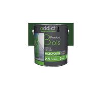 Peinture microporeuse Satinée pour le bois 2,5 L - Vert irlandais - ADD111308 - Addict