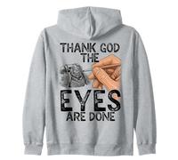 Peinture Miniature Amusante « Thank God The Eyes are Done » Sweat à Capuche