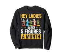 Peinture Miniature Humoristique Hey Ladies 5 Figurines par Mois Humour Sweatshirt