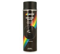 Peinture Motip - Bombe Aérosol Spray de Peinture Toutes Surfaces - Noir - Satiné - 500 ml - Ref. 04001