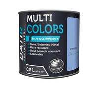 Peinture multi-support satin soyeux 0.5l bleu lavande - BATIR