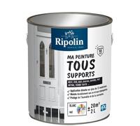 Peinture multi-supports - Blanc - Mat - Ripolin - 2L