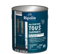 Peinture multi-supports - Bleu acapulco - RAL 5020 - Mat - Ripolin - 2L